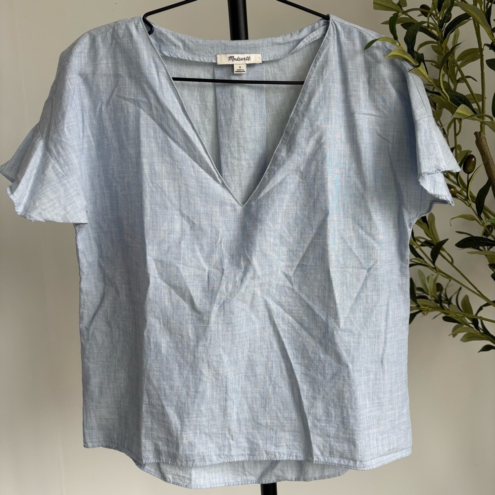 • [Madewell] Flutter Sleeve Top •
